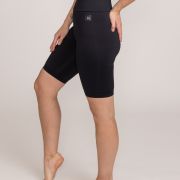 HIGH WAIST BIKER SHORTS, BL