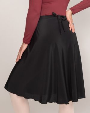 LONG WRAP SKIRT, BL