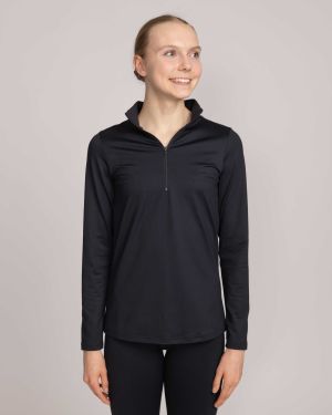 BASIC HALF ZIP TREENIPAITA, BL