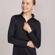BASIC HALF ZIP TREENIPAITA, BL